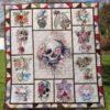 Skull Quilt Blanket Ver 18  Quilt